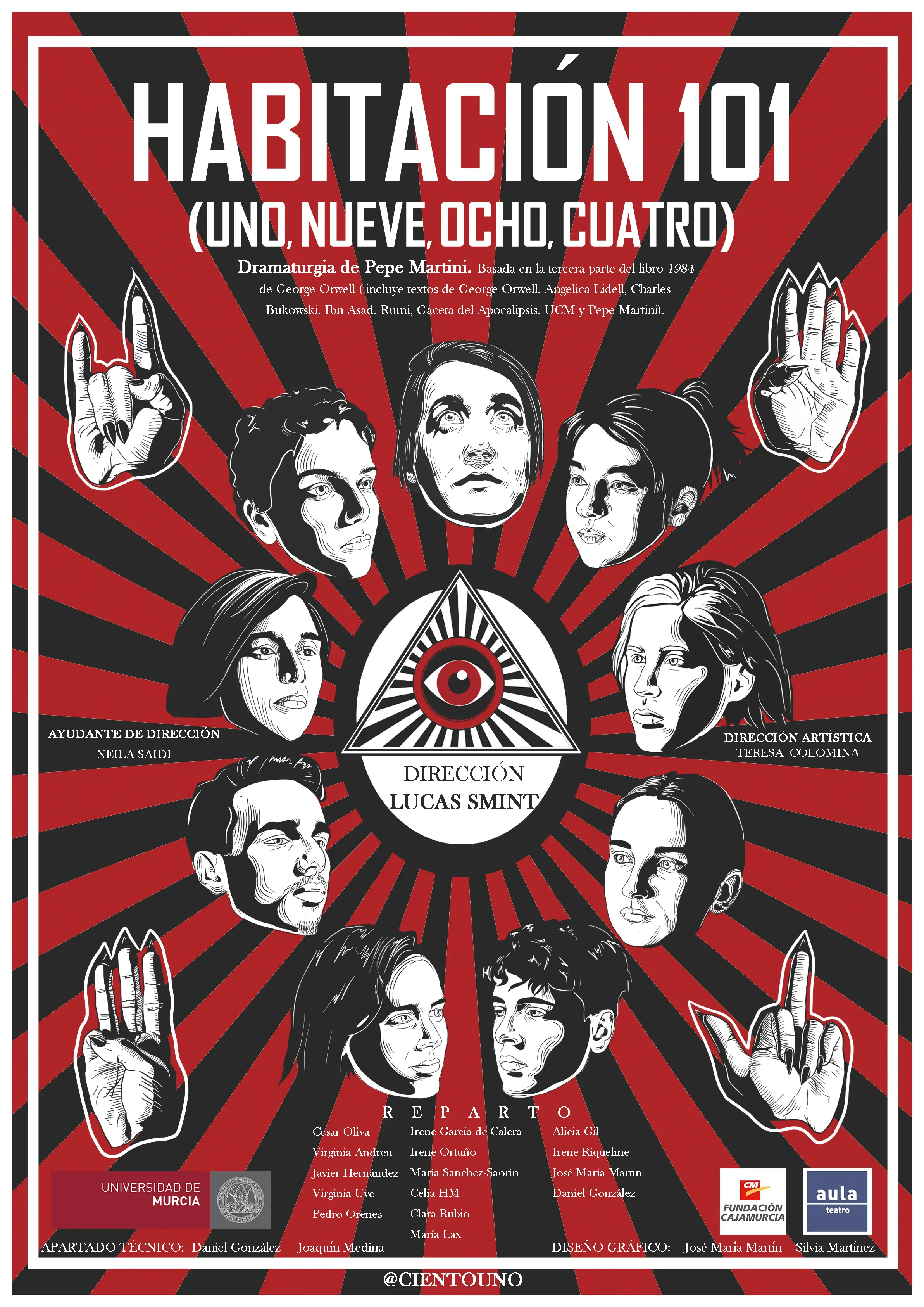 Cartel Habitacion 102 Rojo